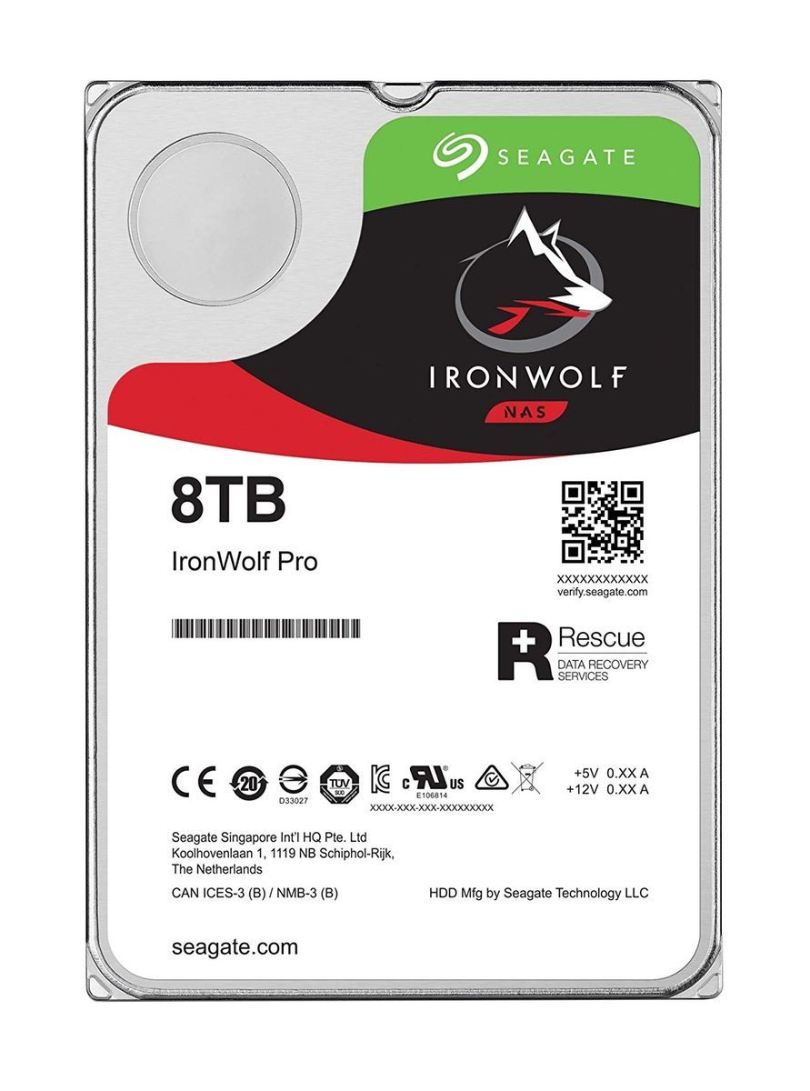 Seagate IronWolf ST8000VN004 disco rigido interno 8 TB 7200 Giri/min 256 MB 3.5" Serial ATA III [ST8000VN004]