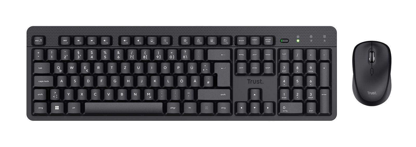 Trust TKM-360 tastiera Mouse incluso RF Wireless QWERTY Italiano Nero [25355]