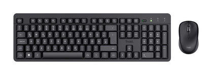 Trust TKM-360 tastiera Mouse incluso RF Wireless QWERTY Italiano Nero [25355]