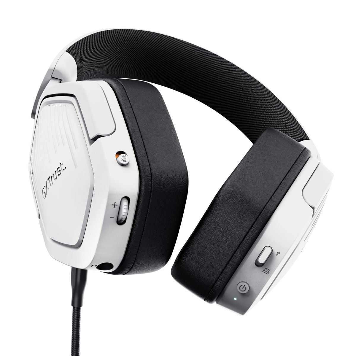 Trust GXT 493W Carus Auricolare Con cavo e senza cavo A Padiglione, Casco Gaming USB Type-C / USB Type-A Bluetooth Bianco [25534]