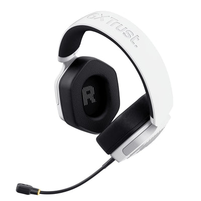Trust GXT 493W Carus Auricolare Con cavo e senza cavo A Padiglione, Casco Gaming USB Type-C / USB Type-A Bluetooth Bianco [25534]