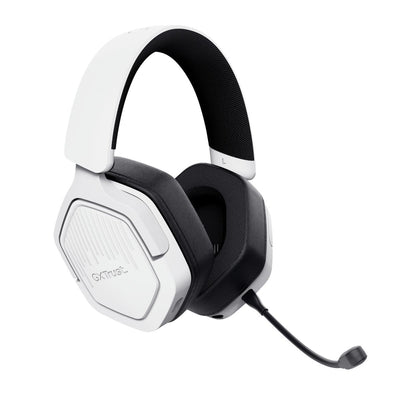 Trust GXT 493W Carus Auricolare Con cavo e senza cavo A Padiglione, Casco Gaming USB Type-C / USB Type-A Bluetooth Bianco [25534]