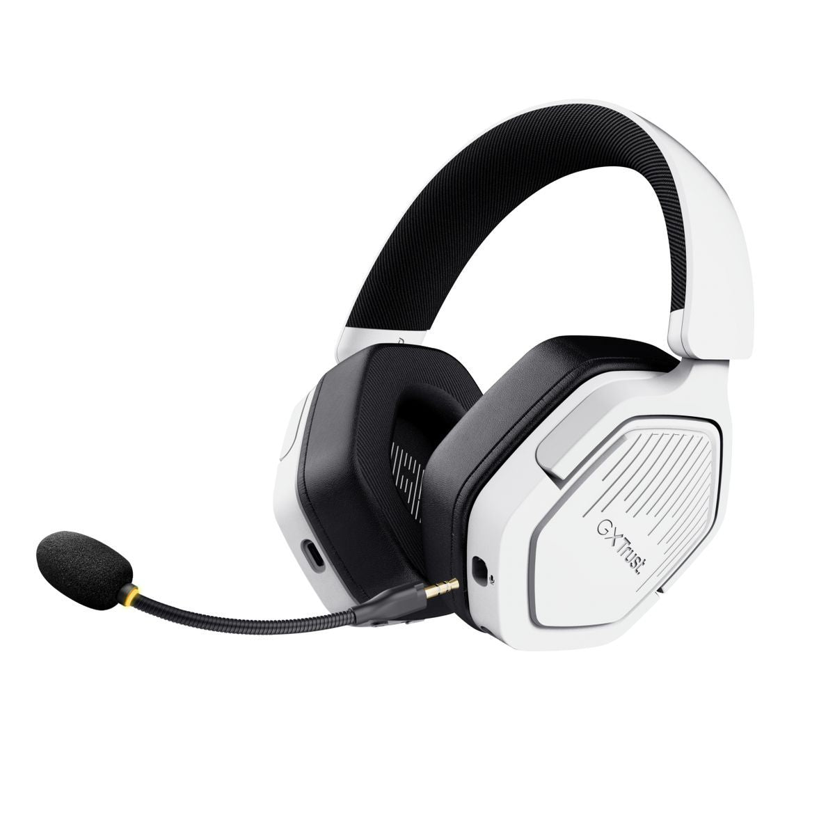 Trust GXT 493W Carus Auricolare Con cavo e senza cavo A Padiglione, Casco Gaming USB Type-C / USB Type-A Bluetooth Bianco [25534]
