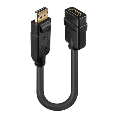 Lindy 41005 cavo e adattatore video 0,15 m DisplayPort HDMI Nero [LINDY41005]