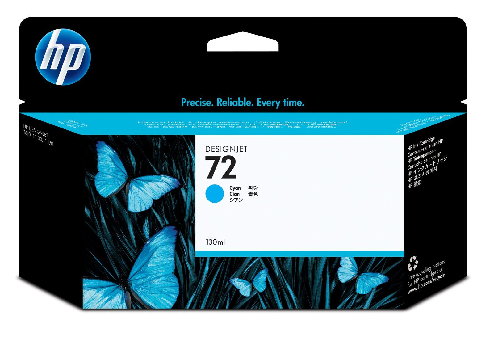HP Cartuccia inchiostro ciano 72, 130 ml [C9371A]