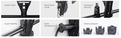 ITB CHMTA1U Supporto TV a parete 139,7 cm (55") Nero [CHMTA1U]