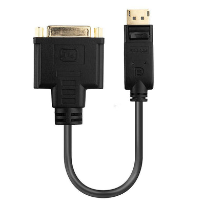 Lindy 41004 cavo e adattatore video 0,15 m DisplayPort DVI-D Nero [LINDY41004]