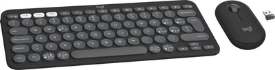Logitech 920-012221 tastiera Mouse incluso Universale RF senza fili + Bluetooth QWERTY Italiano Grafite [920-012221]