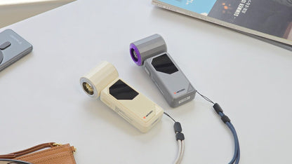 VERBATIM COOLNGO AIRJET HANDHELD FAN GREY/PURPLE [32340]