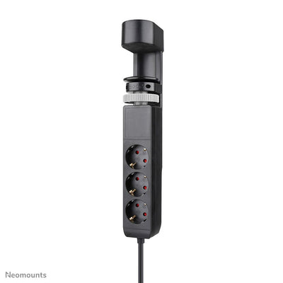 Neomounts DS22-840BL6 Multipresa da tavolo con morsetto e porte USB-C e USB-A - ricarica rapida [DS22-840BL6]