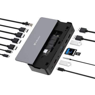 Verbatim CDS-15S Cablato USB 3.2 Gen 1 (3.1 Gen 1) Type-C Nero, Grigio [32173]