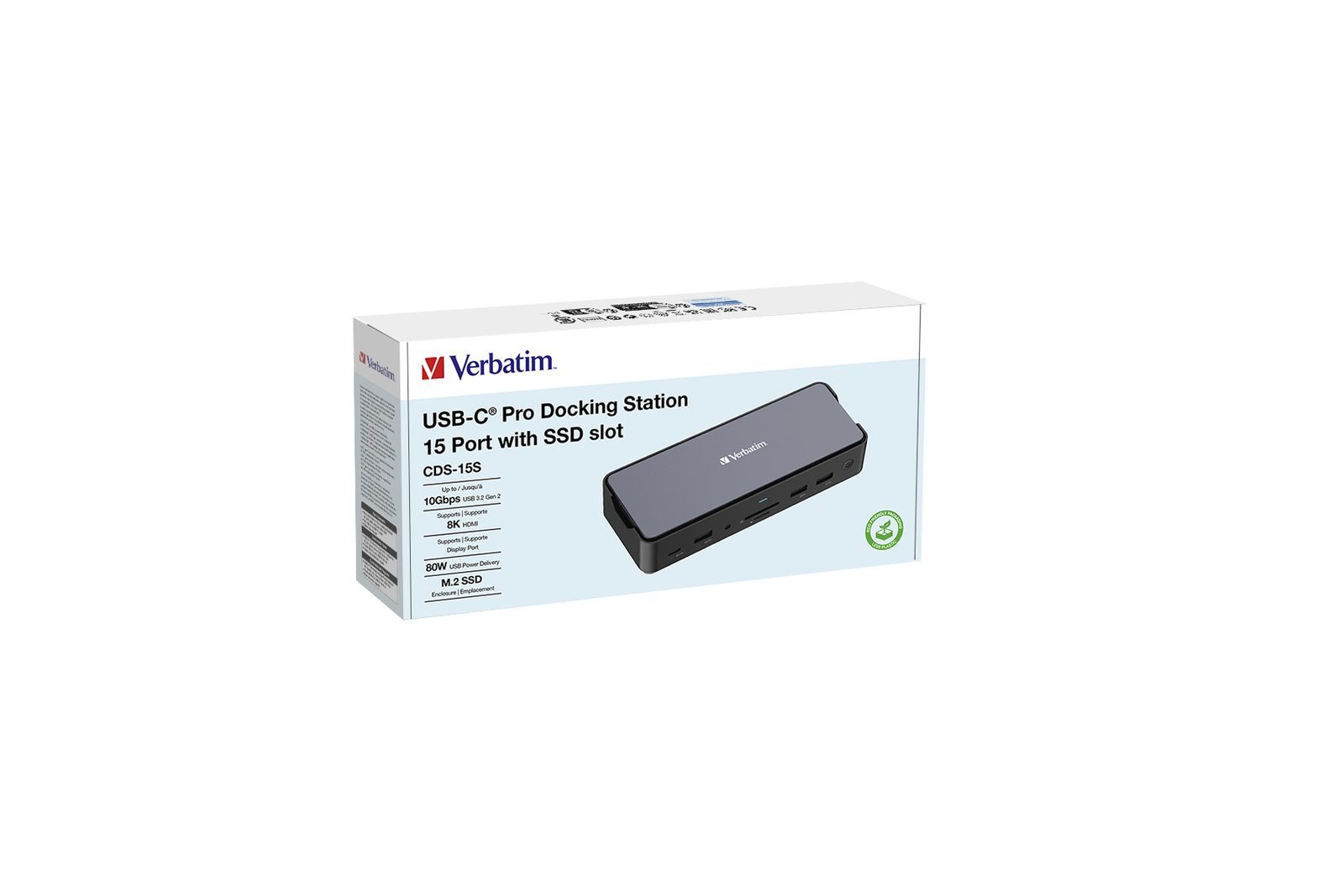 Verbatim CDS-15S Cablato USB 3.2 Gen 1 (3.1 Gen 1) Type-C Nero, Grigio [32173]