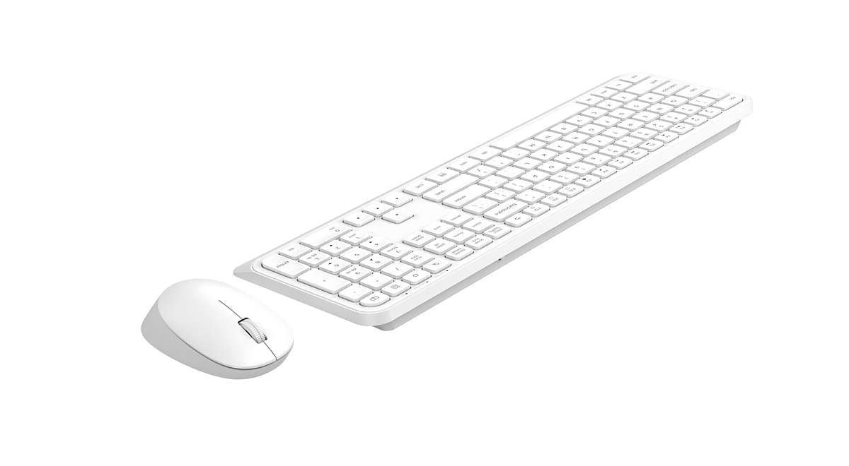 Philips 3000 series SPT6307W/34 tastiera Mouse incluso Universale RF Wireless QWERTY Inglese Bianco [SPT6307W/34]