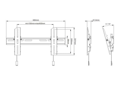 ITB MB6560 TV mount 165,1 cm (65") Nero [MB6560]