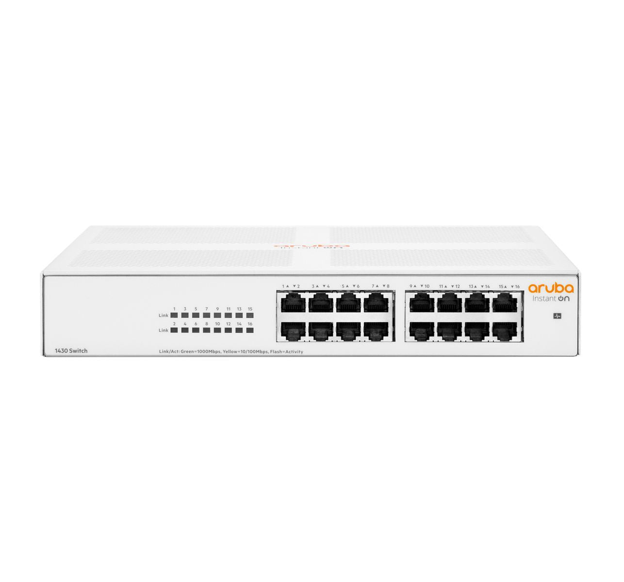 HPE Aruba Networking Aruba Instant On 1430 16G Non gestito L2 Gigabit Ethernet (10/100/1000) 1U Bianco [R8R47A#ABB]