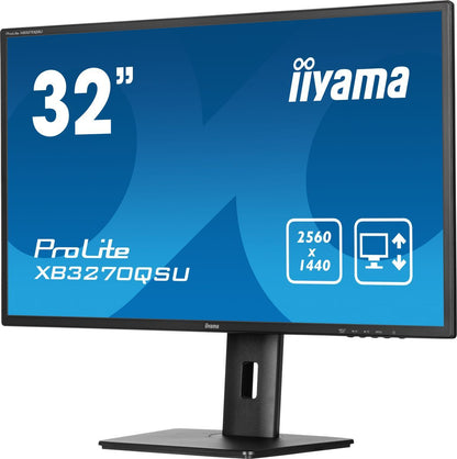 iiyama ProLite XB3270QSU-B1 Monitor PC 81,3 cm (32") 2560 x 1440 Pixel Wide Quad HD LED Nero [XB3270QSU-B1]