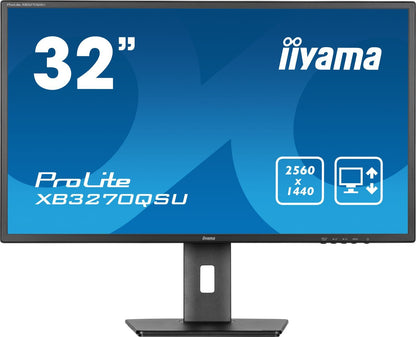 iiyama ProLite XB3270QSU-B1 Monitor PC 81,3 cm (32") 2560 x 1440 Pixel Wide Quad HD LED Nero [XB3270QSU-B1]