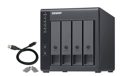 QNAP TR-004 contenitore di unità di archiviazione Box esterno HDD/SSD Nero 2.5/3.5" [TR-004]