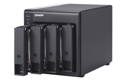 QNAP TR-004 contenitore di unità di archiviazione Box esterno HDD/SSD Nero 2.5/3.5" [TR-004]