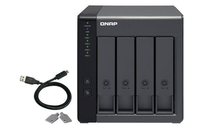 QNAP TR-004 contenitore di unità di archiviazione Box esterno HDD/SSD Nero 2.5/3.5" [TR-004]