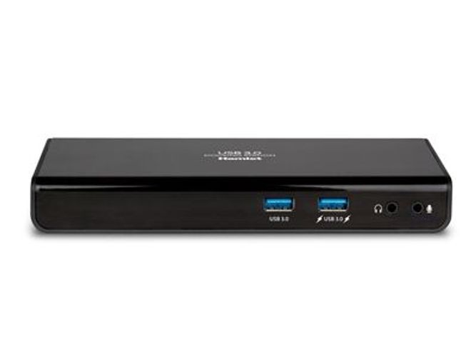Hamlet Docking Station USB 3.0 Dual Display dual display DVI e HDMI, hub con 6 porte usb, LAN E AUDIO [HDOCKS300]