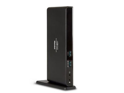 Hamlet Docking Station USB 3.0 Dual Display dual display DVI e HDMI, hub con 6 porte usb, LAN E AUDIO [HDOCKS300]