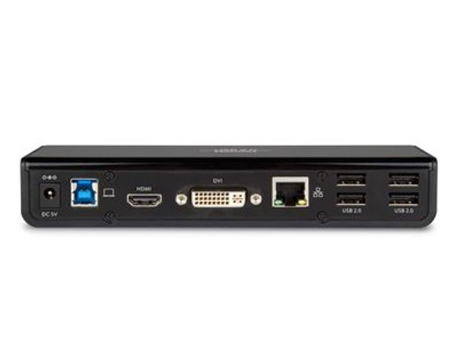 Hamlet Docking Station USB 3.0 Dual Display dual display DVI e HDMI, hub con 6 porte usb, LAN E AUDIO [HDOCKS300]
