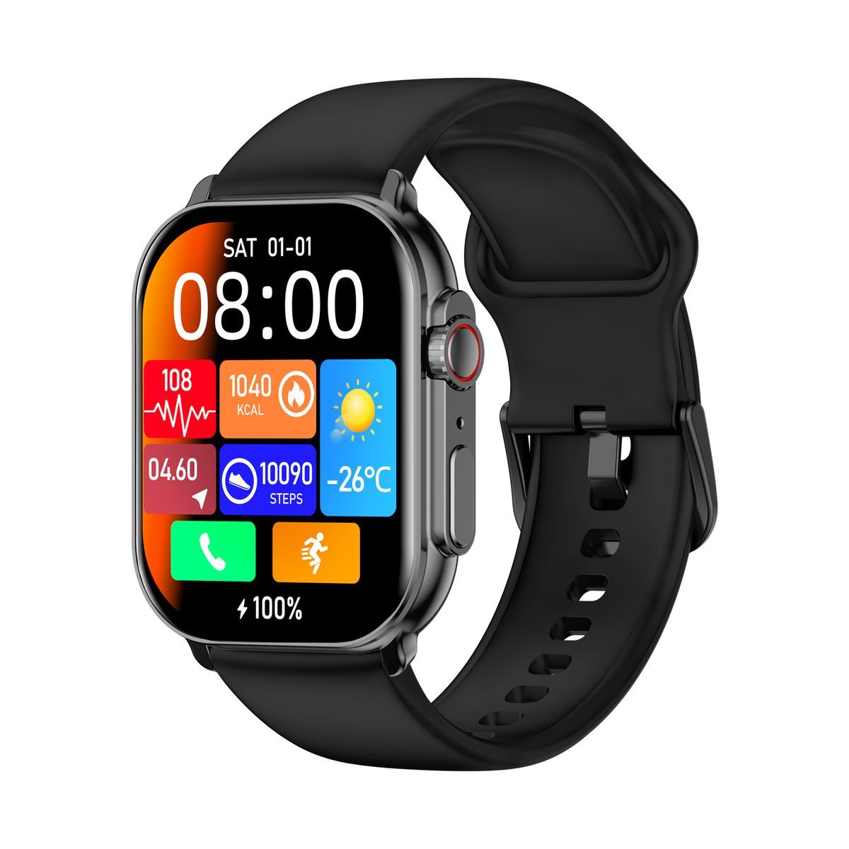 IMIKI SF1 5,11 cm (2.01") AMOLED Digitale 410 x 502 Pixel Touch screen Nero [IMI-SF1-BLK]