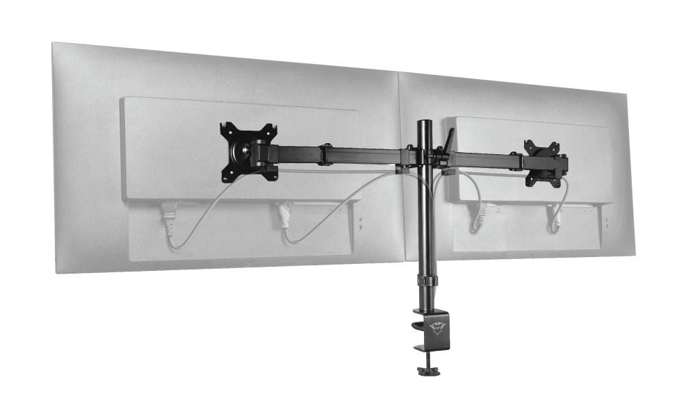 Trust GXT 1120 Mara Dual Monitor Arm 81,3 cm (32") Scrivania Nero [23941]