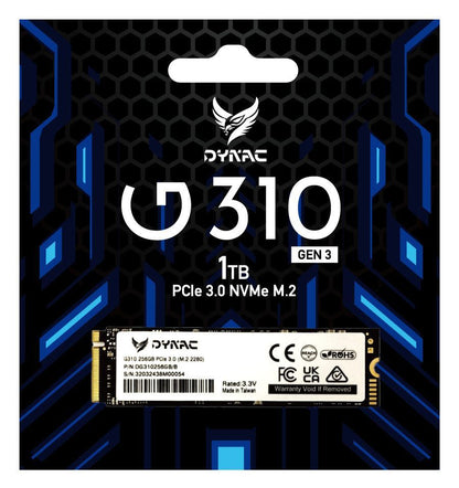 DYNAC G310 1 TB M.2 PCI Express 3.0 NVMe 3D TLC NAND [G3101TB/R]