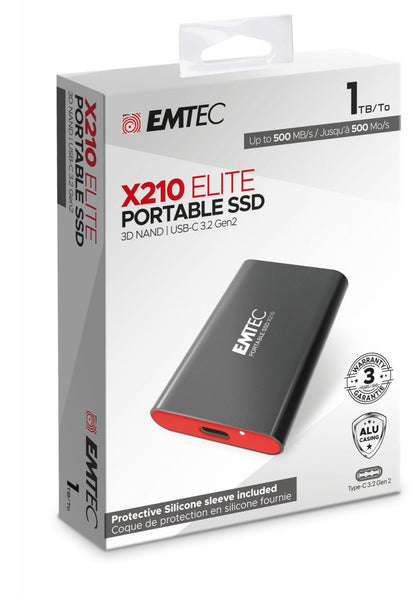 Emtec X210 Elite 1000 GB Nero [ECSSD1TX210]