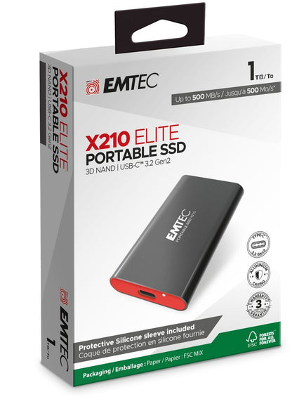 Emtec X210 Elite 1000 GB Nero [ECSSD1TX210]