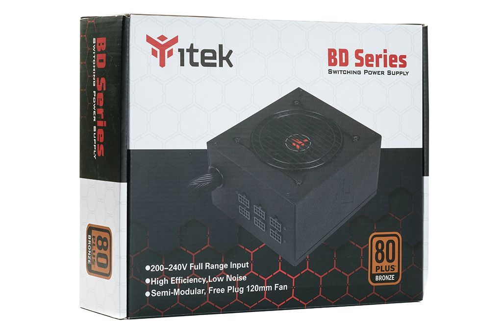 itek BD700 alimentatore per computer 700 W 24-pin ATX ATX Nero [ITPSEBD700]