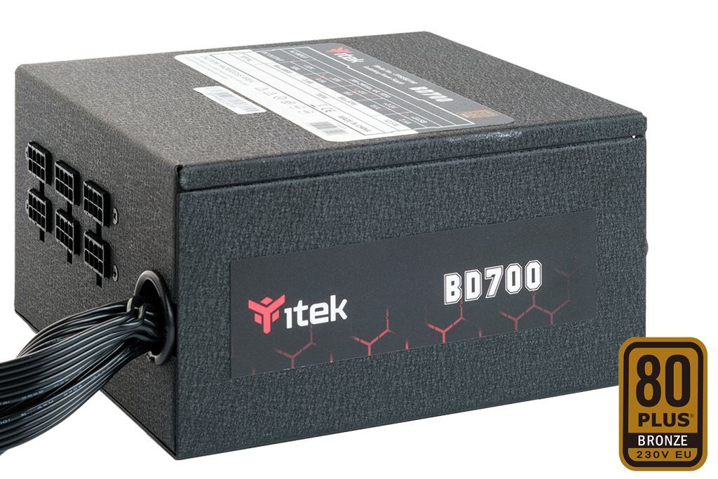 itek BD700 alimentatore per computer 700 W 24-pin ATX ATX Nero [ITPSEBD700]