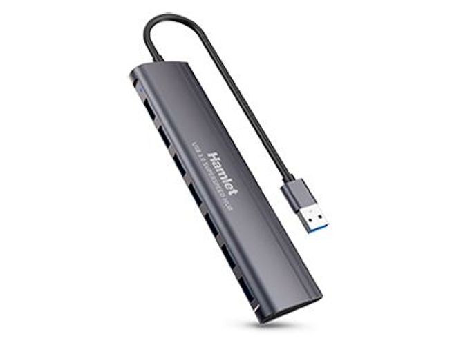 Hamlet XHUB-07A3 hub di interfaccia USB 3.2 Gen 1 (3.1 Gen 1) Type-A 5000 Mbit/s Nero [XHUB-07A3]