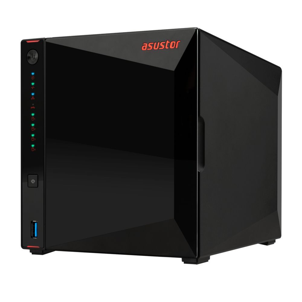Asustor AS5404T server NAS e di archiviazione Intel Celeron N5105 4 GB DDR4 0 TB ADM Nero [AS5404T]