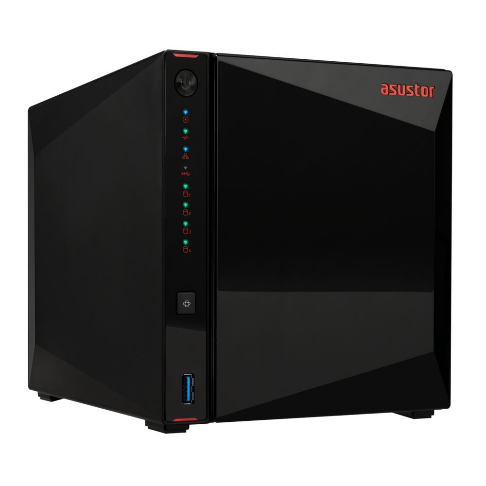 Asustor AS5404T server NAS e di archiviazione Intel Celeron N5105 4 GB DDR4 0 TB ADM Nero [AS5404T]