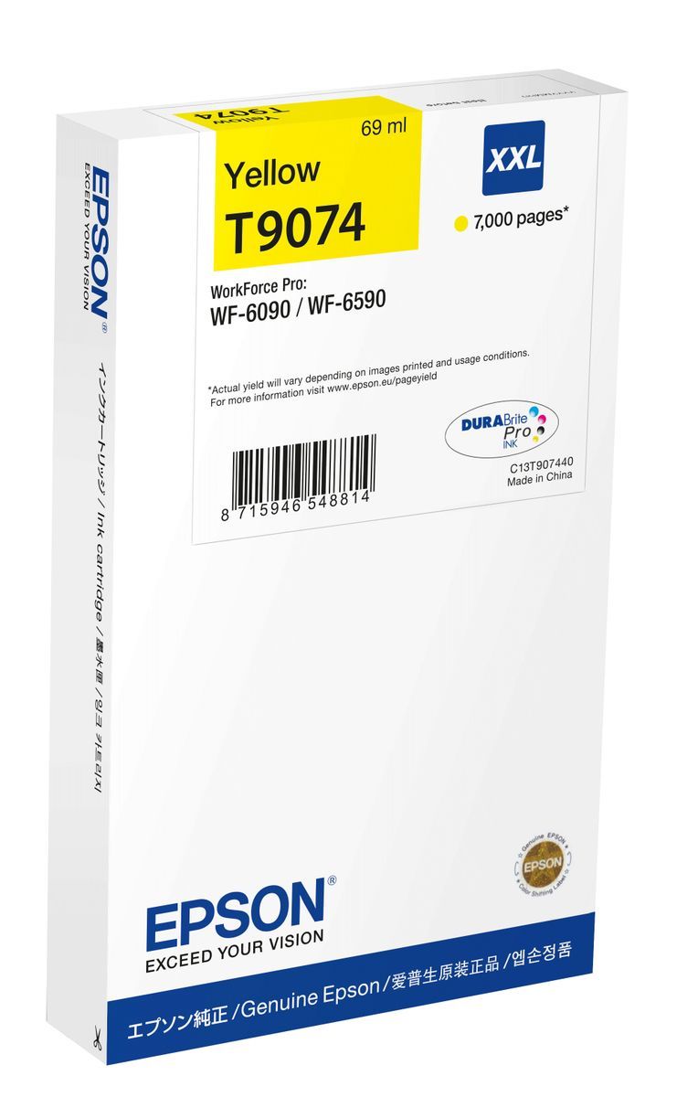 Epson WF-6xxx Ink Cartridge Yellow XXL [C13T90744N]