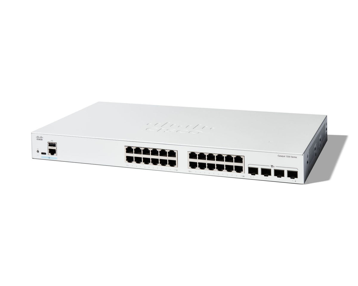 Cisco C1200-24T-4X switch di rete Gestito L2/L3 Gigabit Ethernet (10/100/1000) Bianco [C1200-24T-4X]