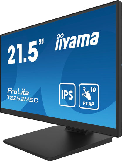 iiyama ProLite T2252MSC-B2AG Monitor PC 54,6 cm (21.5") 1920 x 1080 Pixel Full HD LCD Touch screen Nero [T2252MSC-B2AG]