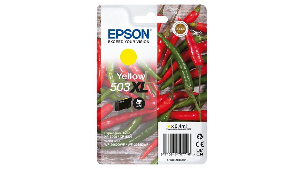 Epson 503XL cartuccia d'inchiostro 1 pz Originale Resa elevata (XL) Giallo [C13T09R44010]