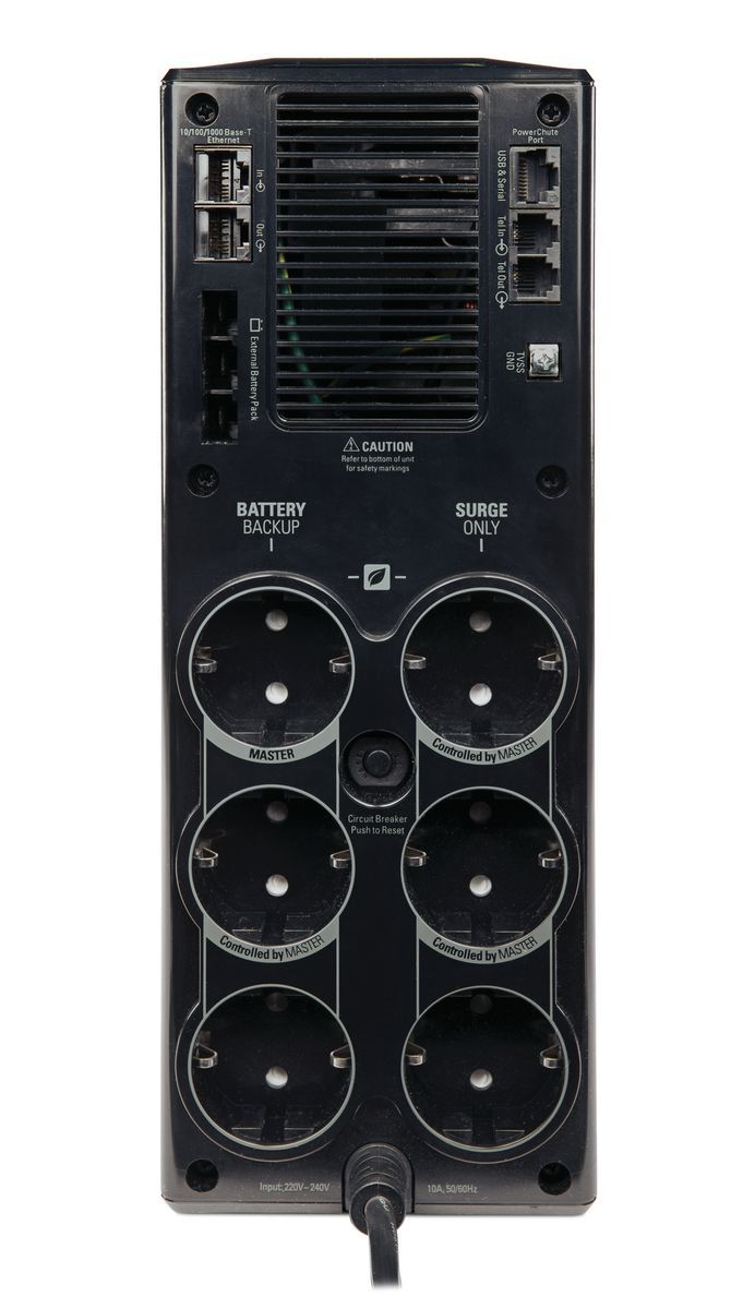 APC Back-UPS Pro gruppo di continuità (UPS) A linea interattiva 1,5 kVA 865 W 6 presa(e) AC [BR1500G-GR]