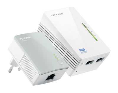 TP-Link TL-WPA4220 KIT adattatore di rete PowerLine 300 Mbit/s Collegamento ethernet LAN Wi-Fi Bianco 1 pz [TL-WPA4220KIT]