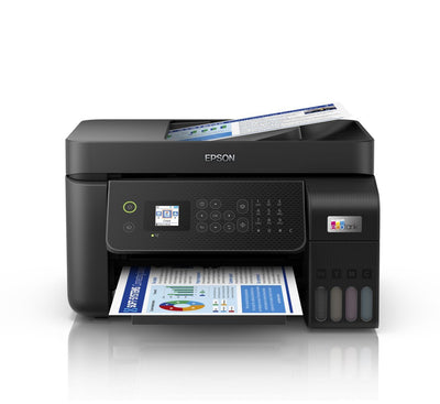 Epson EcoTank ET-4800 stampante multifunzione inkjet 4-in-1 A4, serbatoi ricaricabili alta capacità, 5 flaconi inclusi pari a 14000pag B/N 5200pag colore, Wi-FI Direct, USB [C11CJ65402]