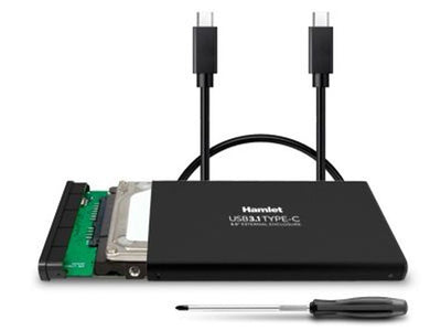Hamlet Box esterno USB 3.1 Tyce-C per Hard Disk SATA 2,5 in alluminio [HXD25TCU31]