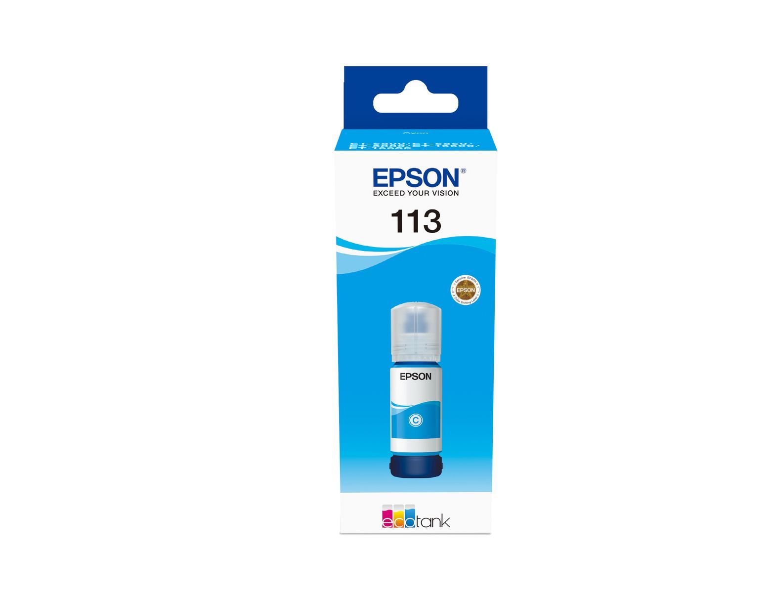 Epson 113 EcoTank Pigment Cyan ink bottle [C13T06B240]