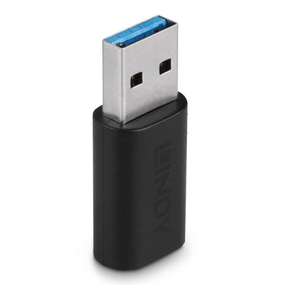 Lindy 41904 adattatore per inversione del genere dei cavi USB 3.2 Type A USB 3.2 Type C Nero [LINDY41904]