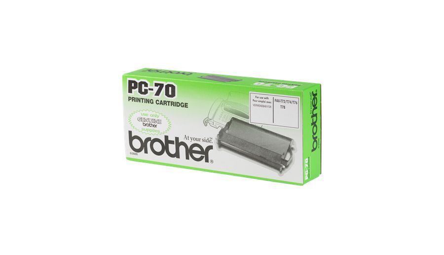 Brother PC-70 ricambio per fax Cartuccia fax + nastro 140 pagine Nero 1 pz [PC70]