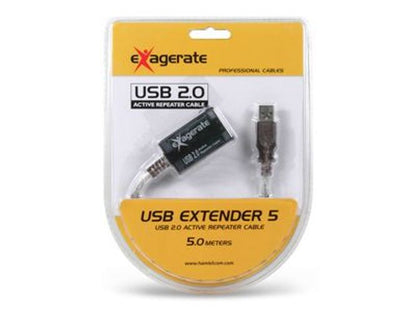 Hamlet Prolunga Extender Usb 2.0 da 5 metri con ripetitore attivo [XUREP5]