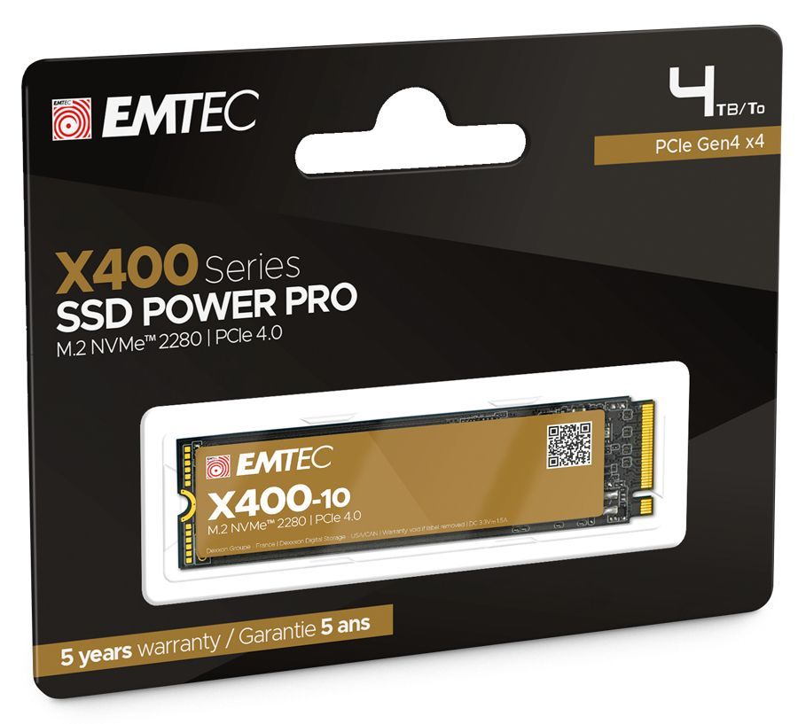 Emtec X400-10 M.2 4 TB PCI Express 4.0 NVMe [ECSSD4TX410]